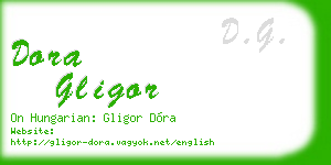 dora gligor business card